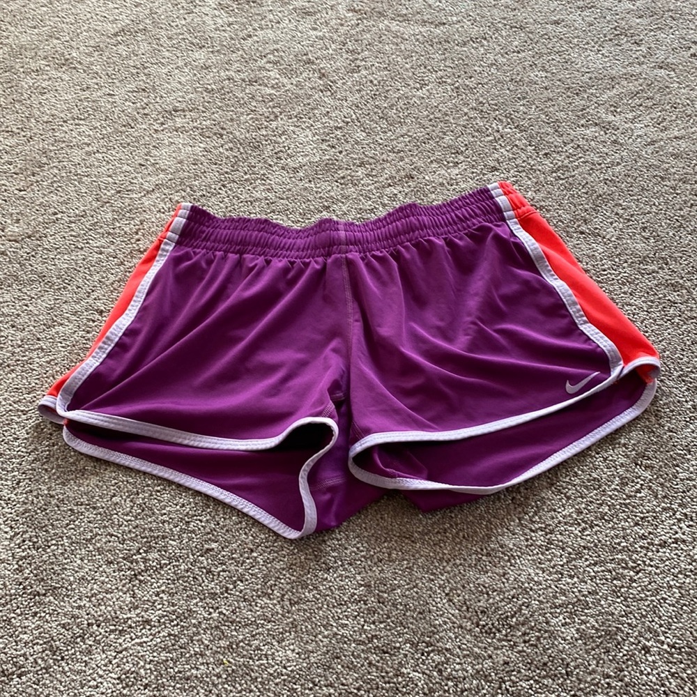 Nike Dri Fit Running Shorts Purple Pink Athletic Lightweight SIZE S